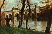  Jean Baptiste Camille  Corot The Bridge at Nantes USA oil painting artist